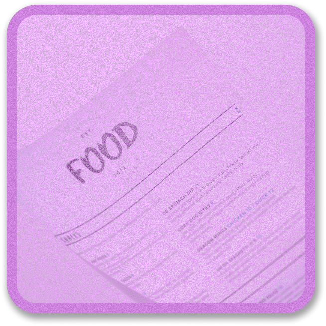 Menu design