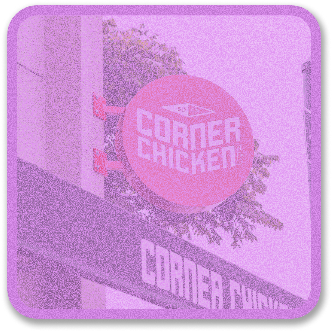Corner Chicken signage
